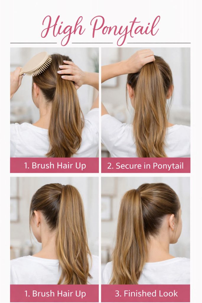High Ponytail Hairstyle